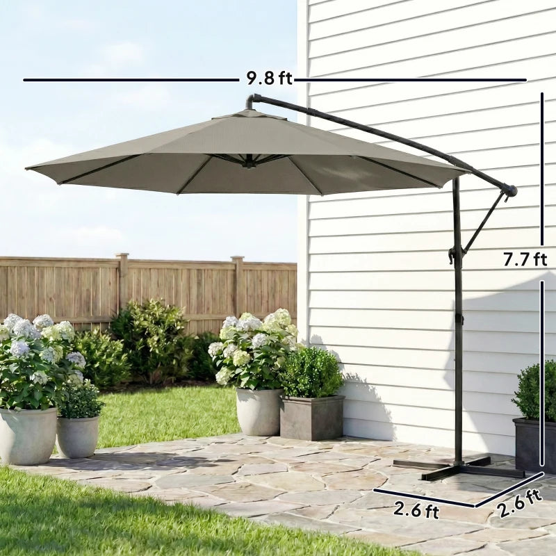 Large Garden Umbrella,Outdoor Hanging Cantilever Umbrella
