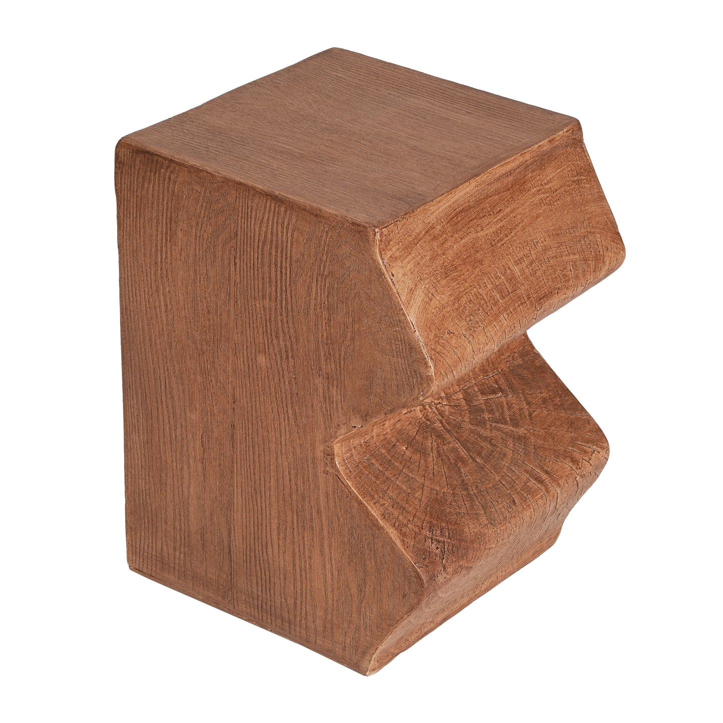 MGO Side Table, Set of 2 Rectangular Outdoor Side Tables, Decorative Garden Stools for Indoor Outdoor, Accent Table,Patio Side Table,Nesting End Table,Faux Wood Natural Color
