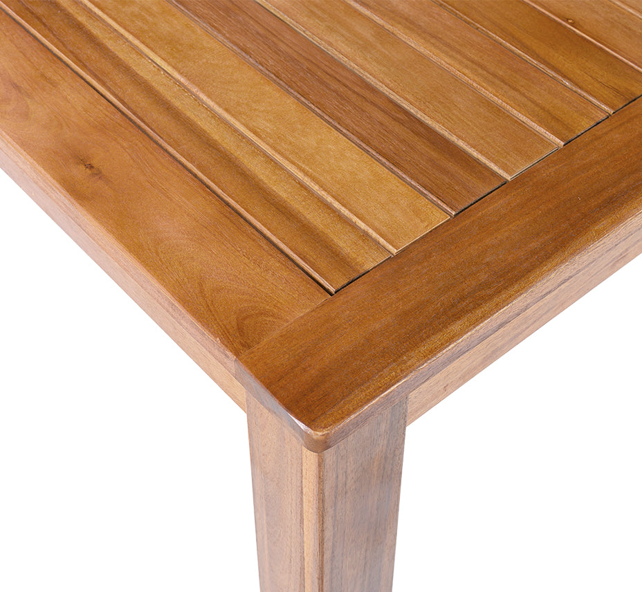 TOPMAX Patio Wooden Dining Table, Outdoor 67"L Rectangular Table for Poolside, Backyard, Garden, Indoor/Outdoor, Natural