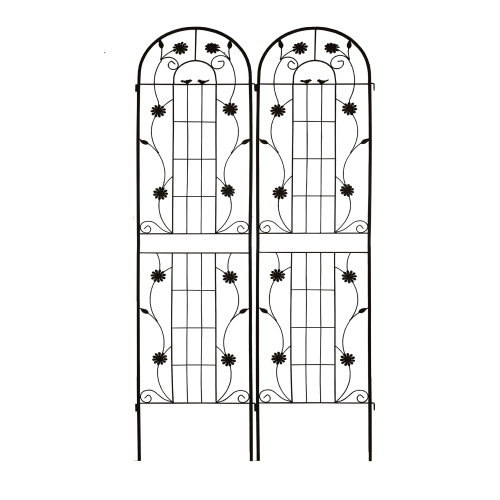 71 in. BLUIK Heavy-Duty Rustproof Metal Garden Plant Support Tall Wall Climbing Trellis (2-Pack)
