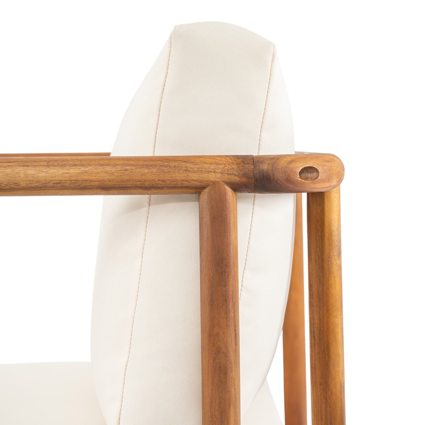Canape Acacia Club Chair with Cream Cushion