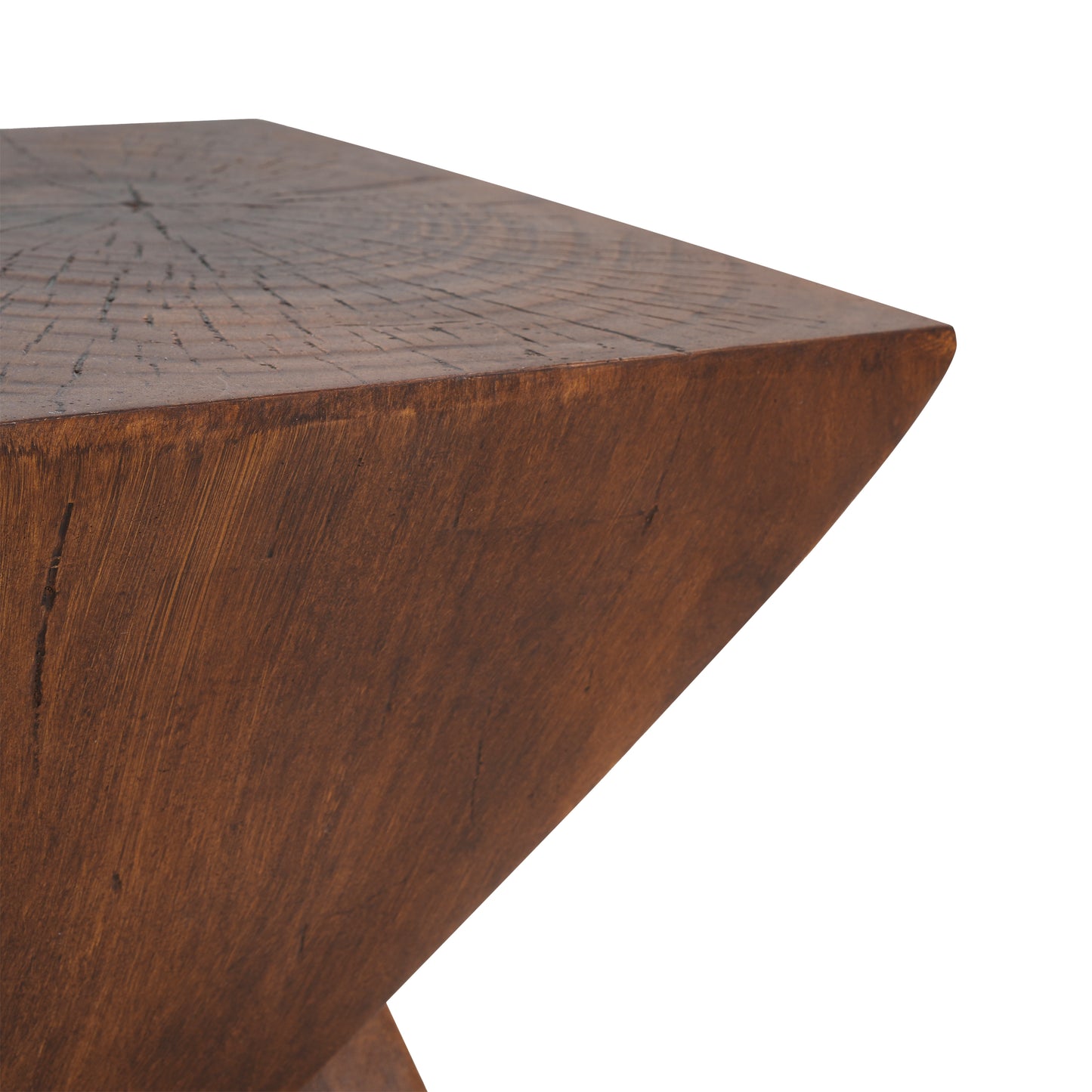 TESS Modern Side Table – Stylish Cent Table Compatible with Living Room, Bedroom, or Office – Versatile Home Furniture with Design and Sturdy Construction,Dark Brown Color