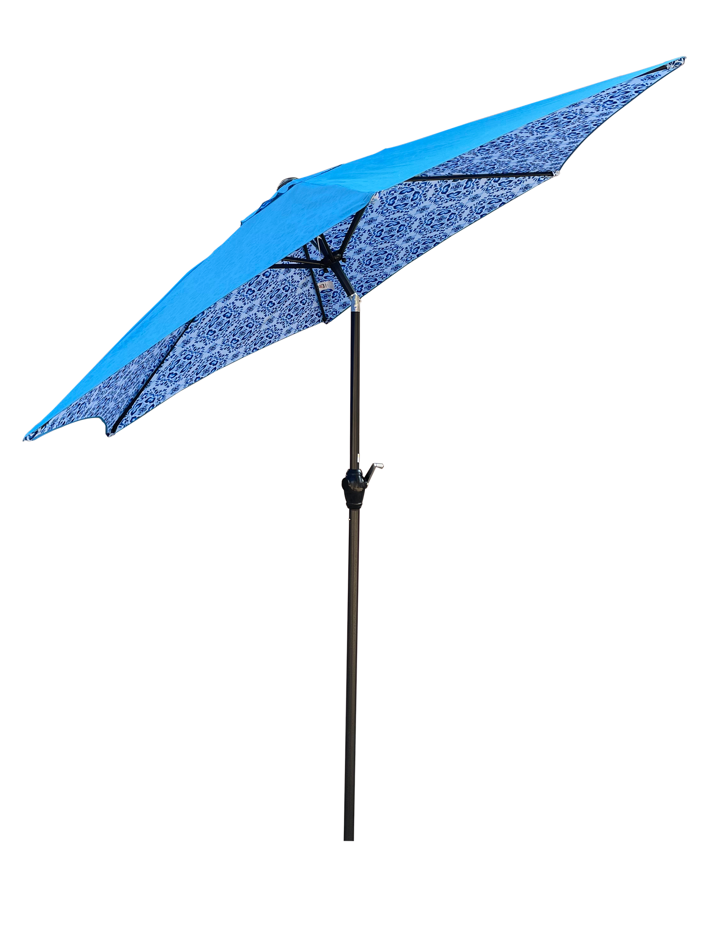 9FT UMBRELLA Ice Pattern + Blue
