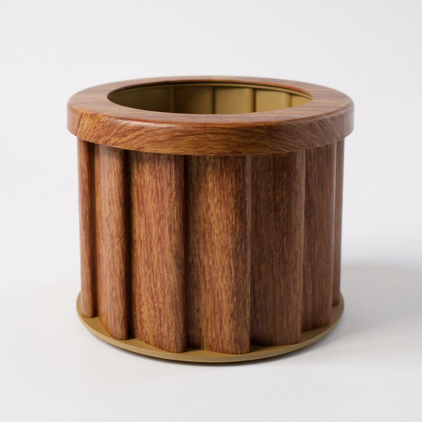 Round Strata Planter SM - Medium Brown