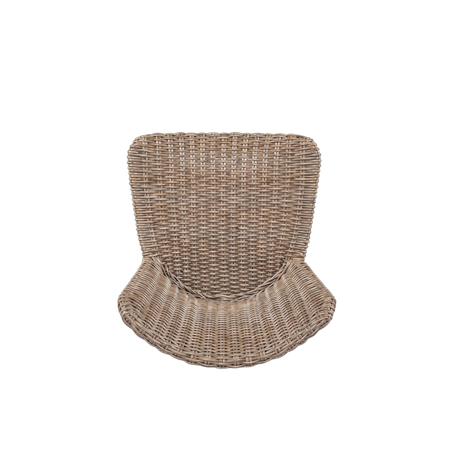 Lymington Outdoor Bar Stool, Teak Finished Wood with Light Brown Wicker, Set of 2