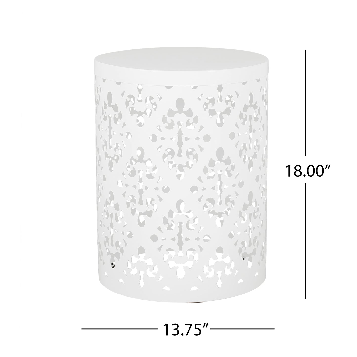 Outdoor Metal end Table -Large