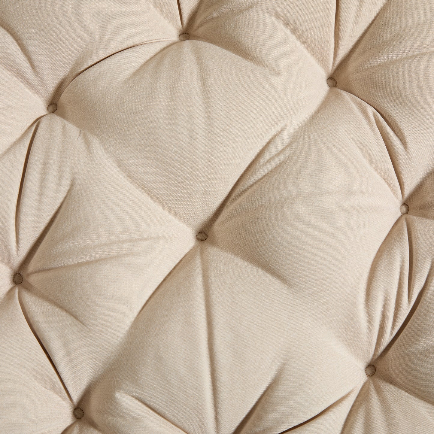 Comfortable Ergonomic Wicker Papasan Chair, 360° Swivel Indoor Outdoor Rattan Chair with Soft Thick Cushion, Ideal for Living Room, Bedroom, Reading Room, Brown Frame with Beige Cushion