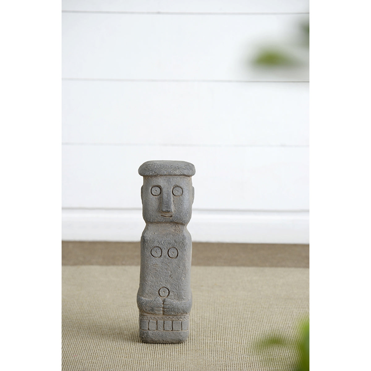 4.1x3.9x12.6" Ancient Tribe Decor, Indoor Outdoor Garden Decor