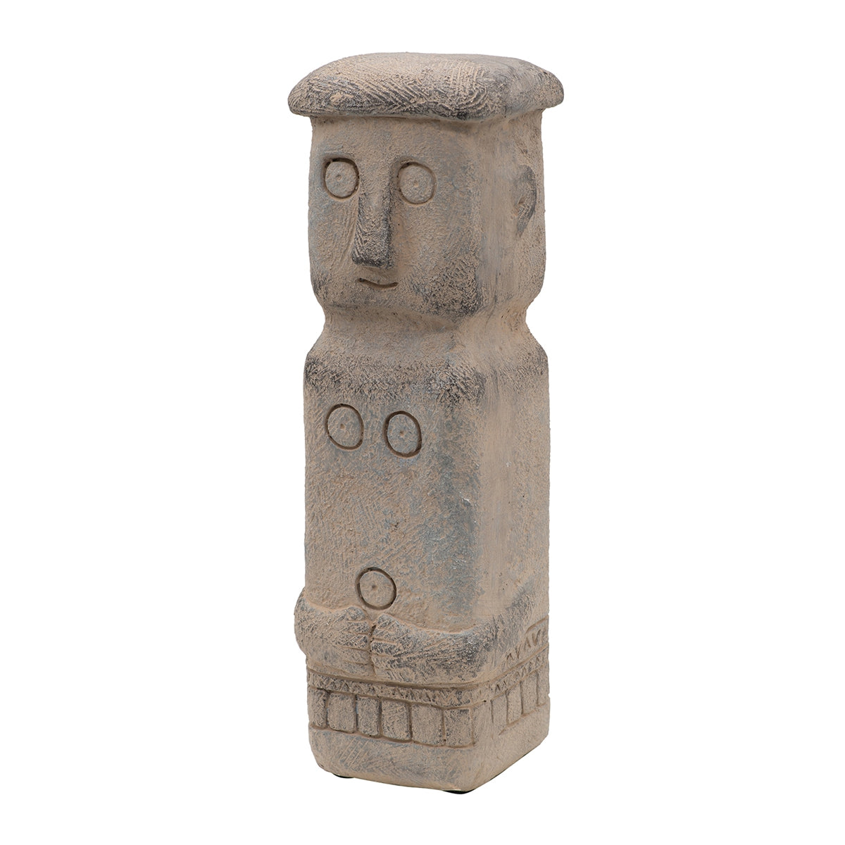 4.1x3.9x12.6" Ancient Tribe Decor, Indoor Outdoor Garden Decor
