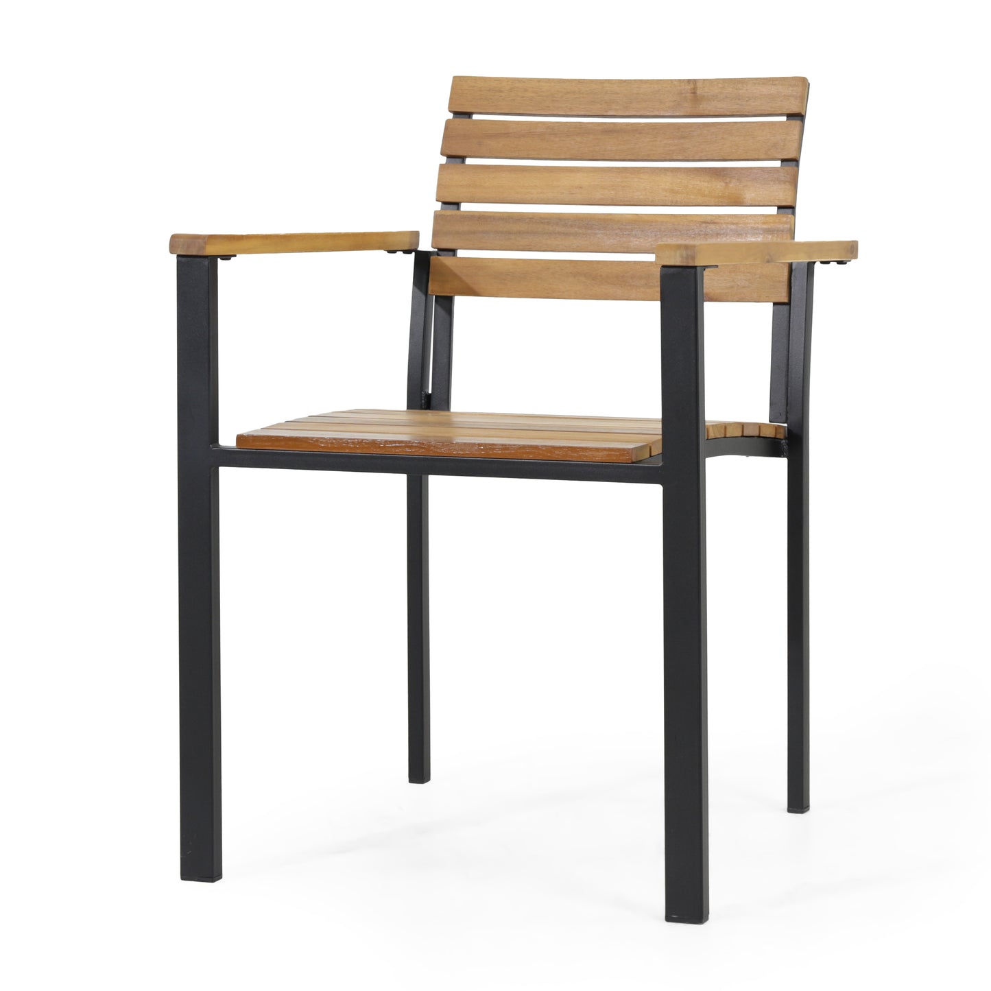 LARIS WOOD AND METAL CHAIR