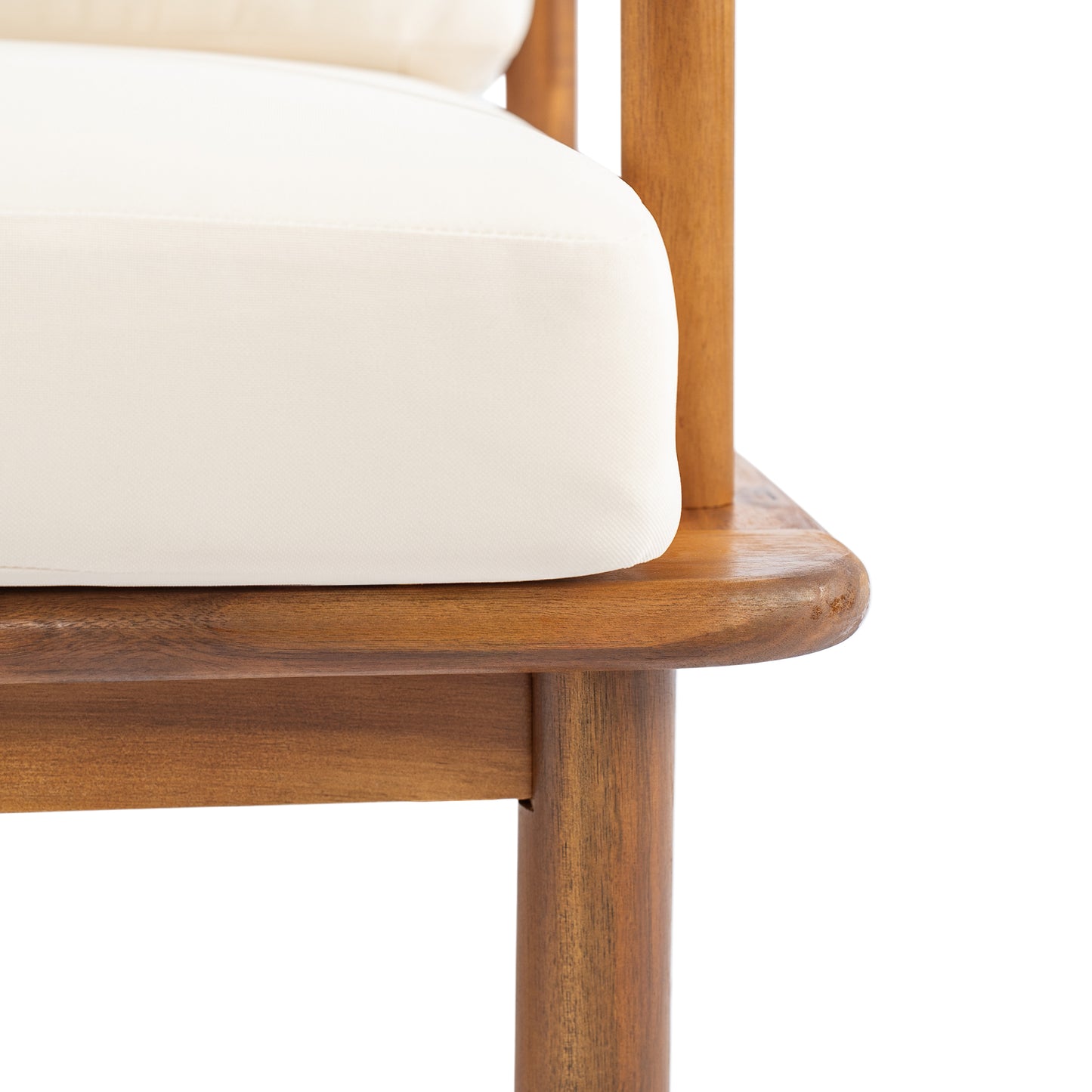 Canape Acacia Club Chair with Cream Cushion