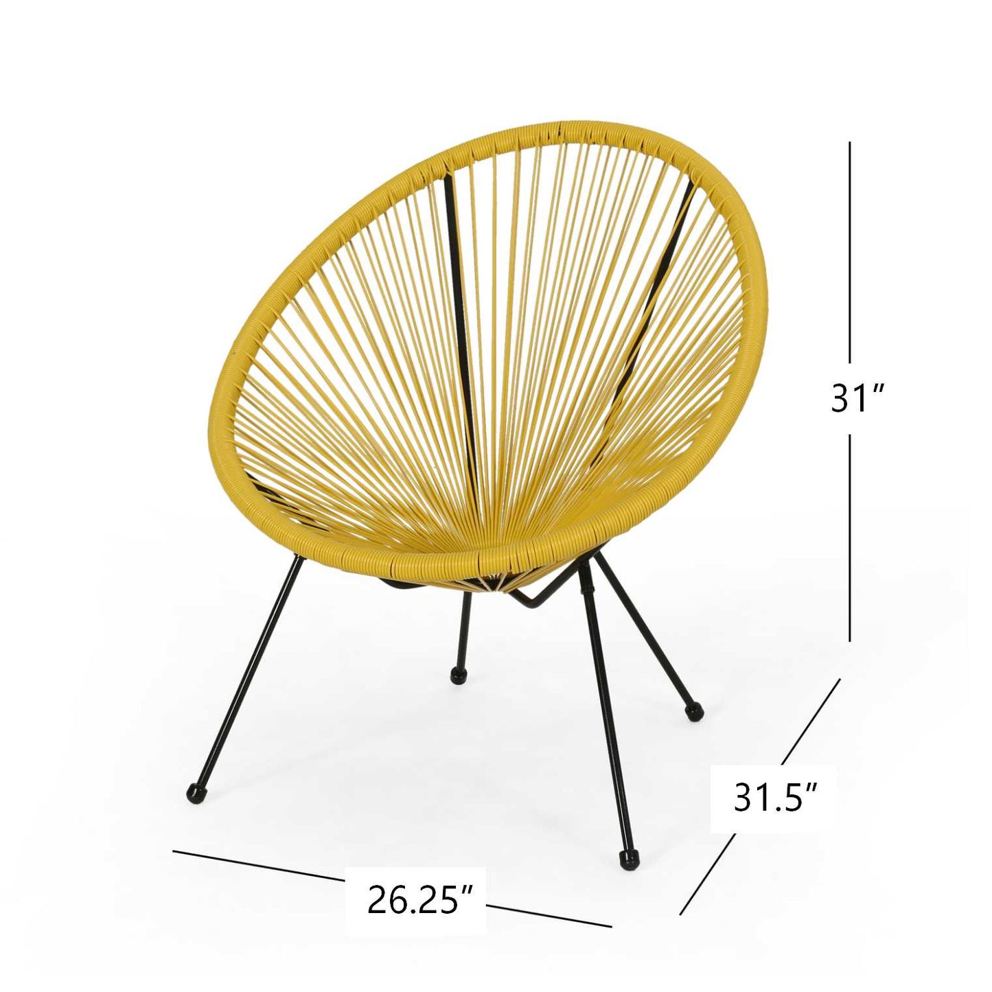 ANSON  CHAIR (SET OF 2) - YELLOW
