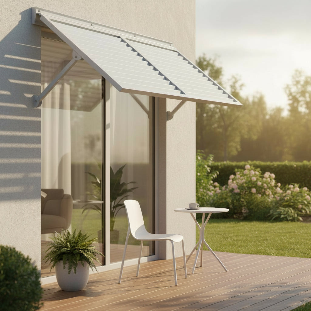 Breeze Louver Metal Shutter 5.6 - White