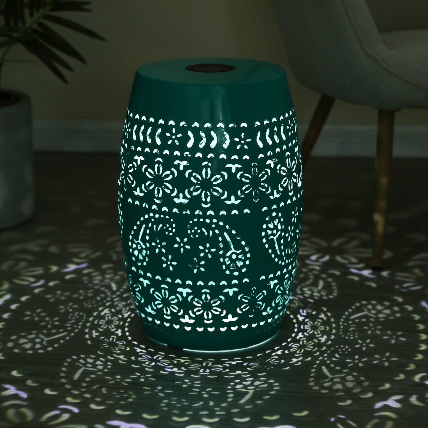 SOLAR SIDE TABLE,TEAL COLOR (Original SKU:N770P182381T)