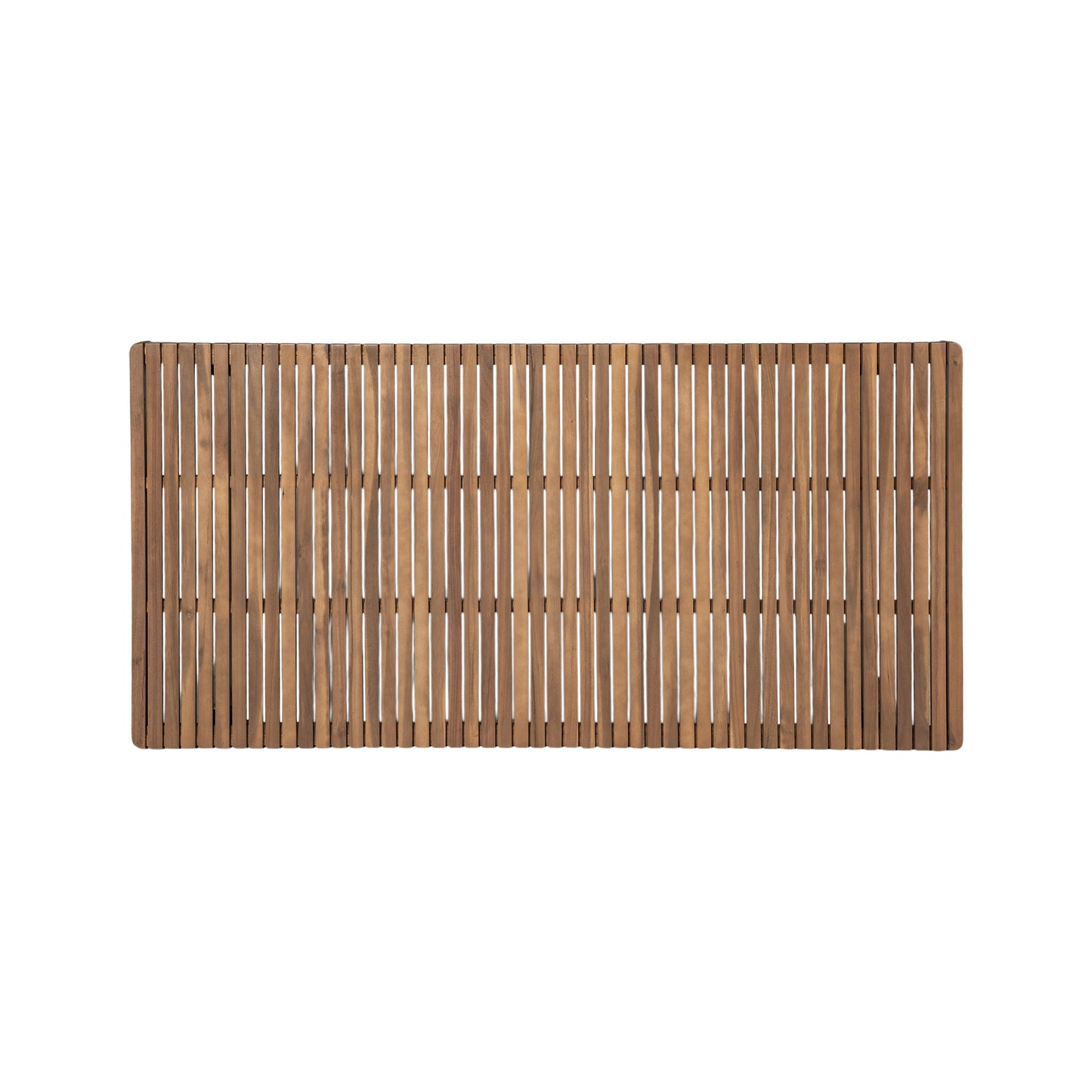69" Acacia Wood Outdoor Dining Table with Slatted Top, 300 lbs Weight Capacity, Ideal for Patio & Garden Gatherings, Brown