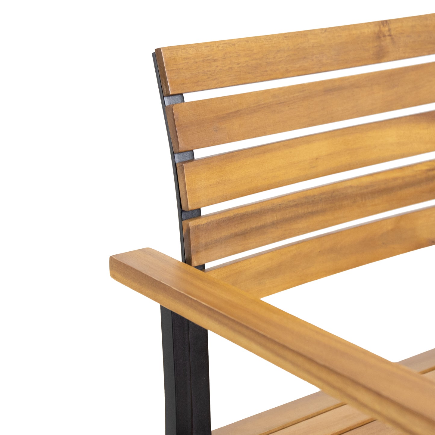 LARIS WOOD AND METAL CHAIR