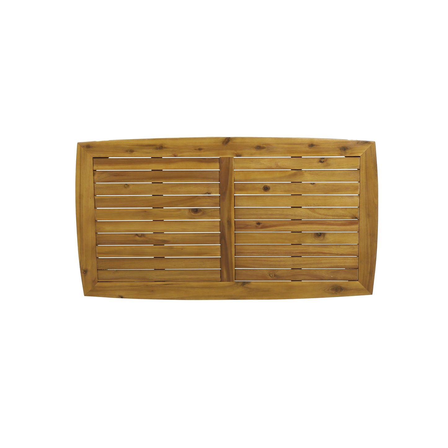 Outdoor Acacia Wood Rectangular Coffee Table, Teak, 43.25" W x 23.50" D x 17.00" H