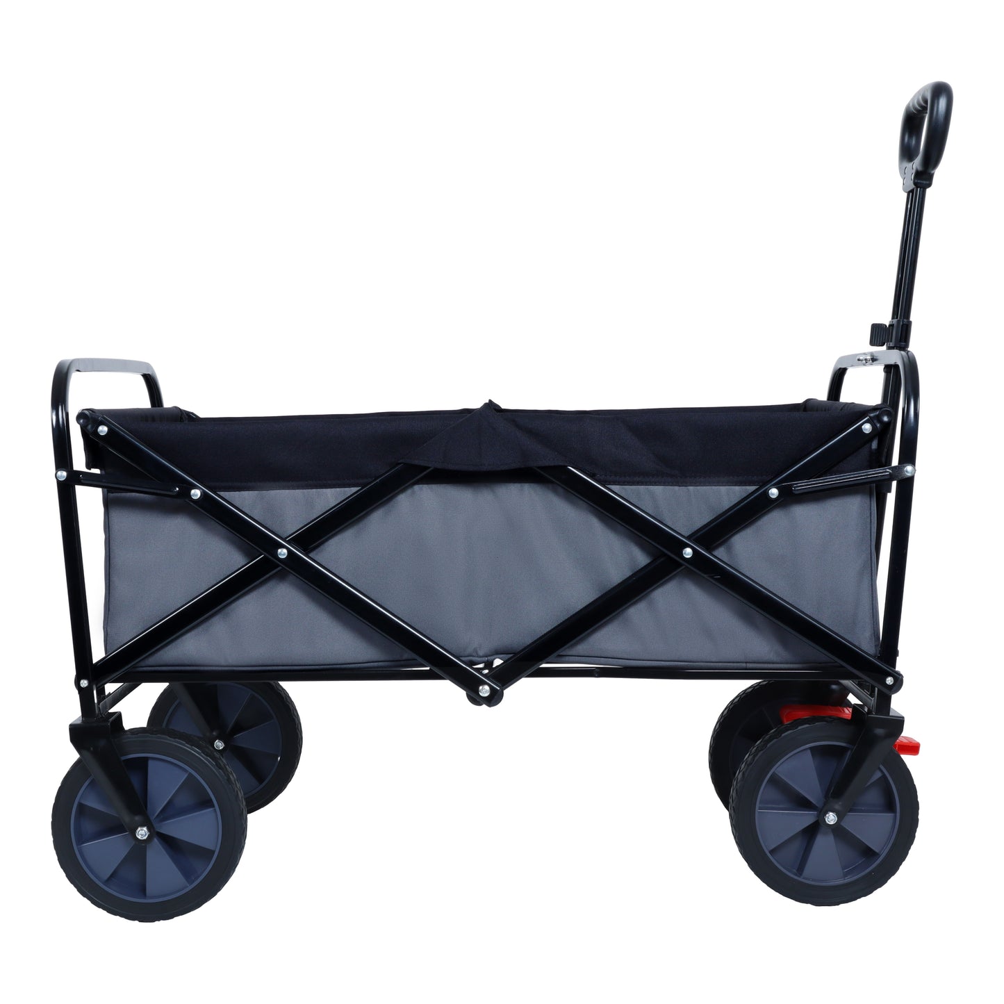 150L Collapsible Wagon Cart Foldable, Utility Garden Wagon with 360lbs Weight Capacity, Heavy Duty Portable Sport Wagon with Wheels for Outdoor, Grocery, Shopping