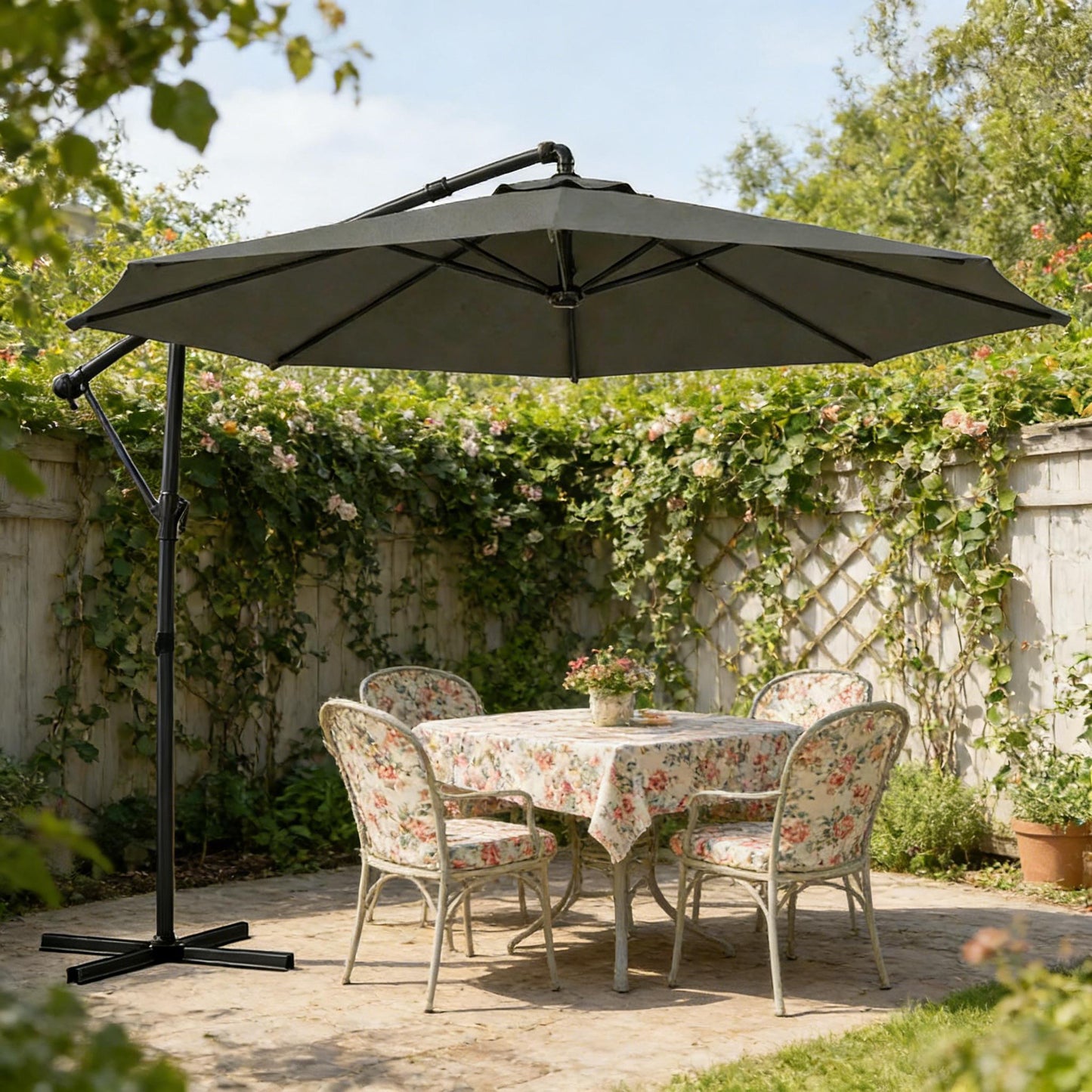 Modern Style Outdoor Hanging Cantilever Umbrella,Patio Umbrella