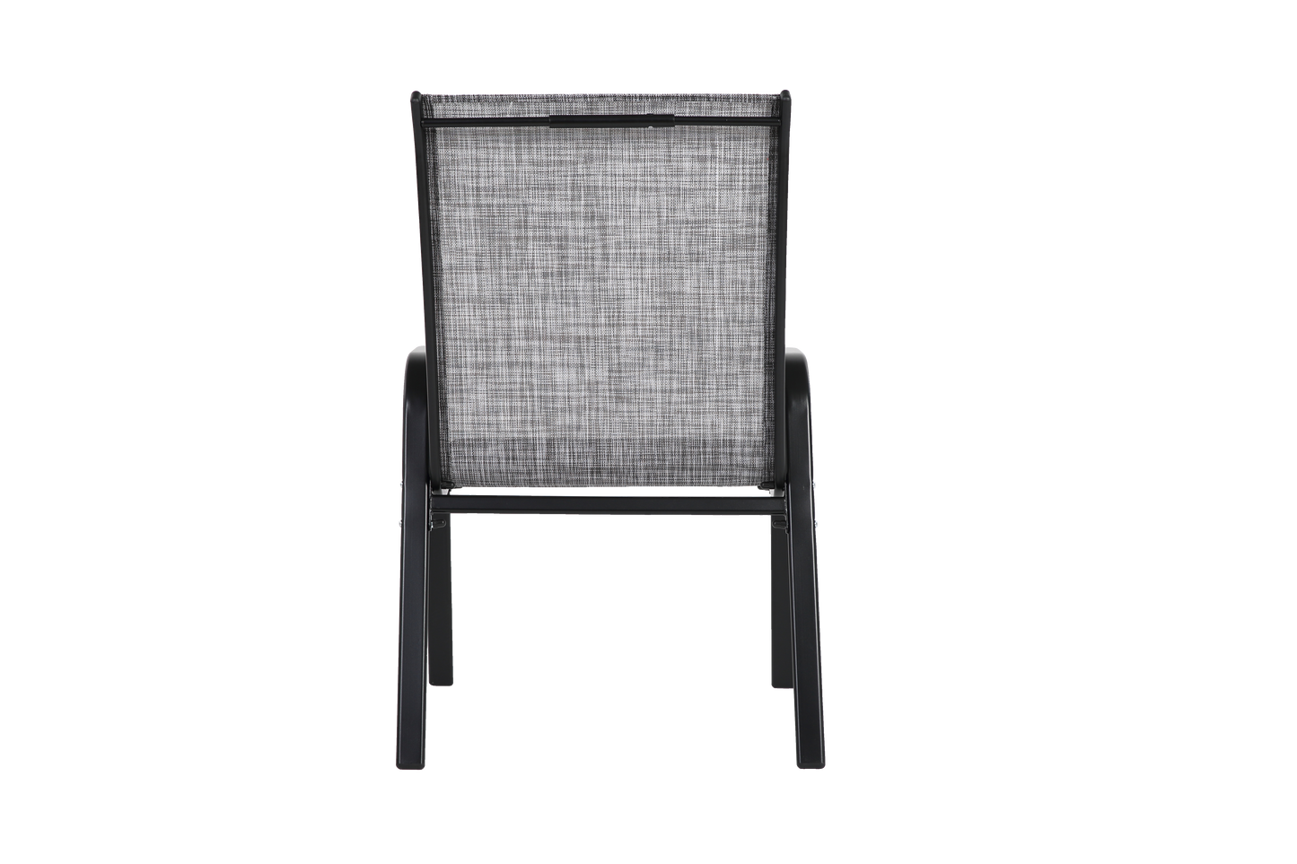 6 Piece Patio Chairs, Outdoor Camping Chairs with Breathable Textilene Fabric, Set of 2 Garden Chairs with Armrest High Backrest for Garden Patio Pool Beach Yard Space Saving ( Grey)6