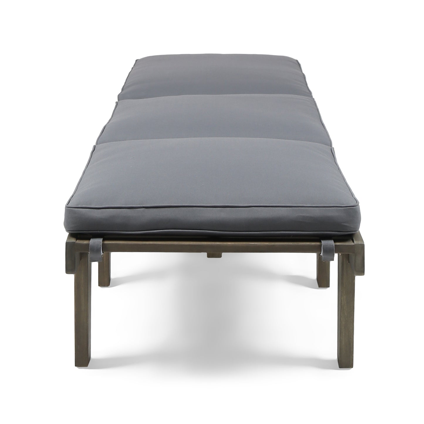 ARIANA KD WOOD CHAISE LOUNGE W/ CUSHION