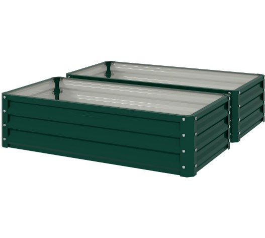 Metal Planter Box,Galvanized Raised Garden Bed,for Growing Vegetables,Flowers,Herbs,Succulents