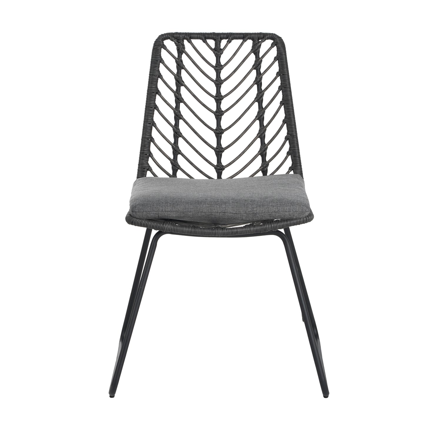 DEJA CHAIR,2PCS with 2 Cushions,Gray