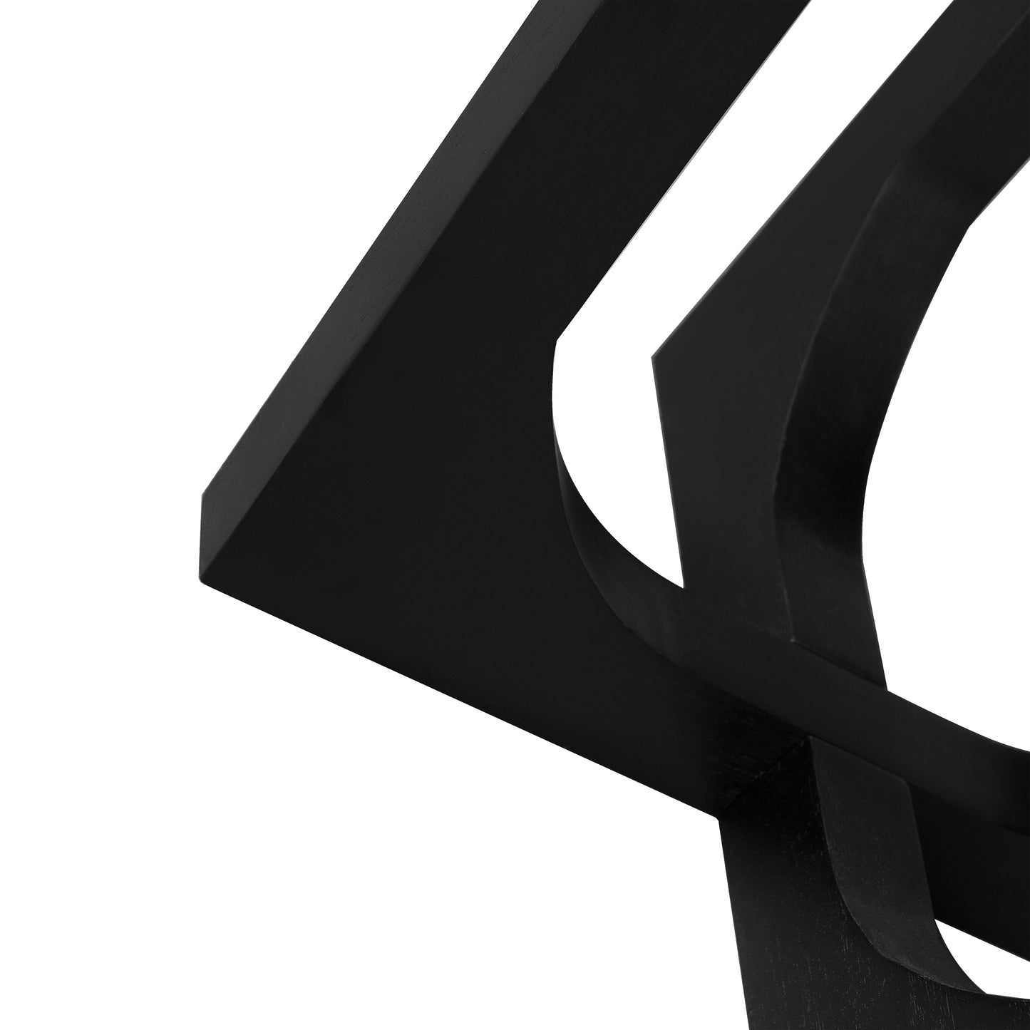ACACIA SOLID WOOD SIDE TABLE,BROWN & BLACK COLOR