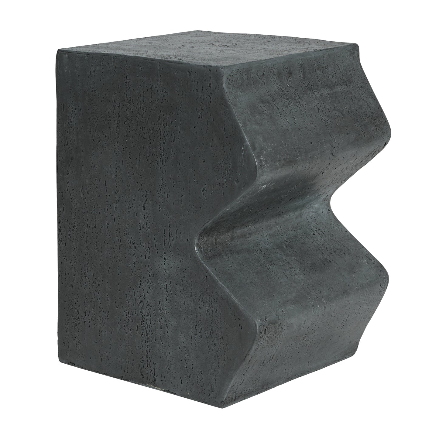 MGO Side Table, Set of 2 Rectangular Outdoor Side Tables, Decorative Garden Stools for Indoor Outdoor, Accent Table Patio Side Table End Table w Spotted, Stone Gray Color