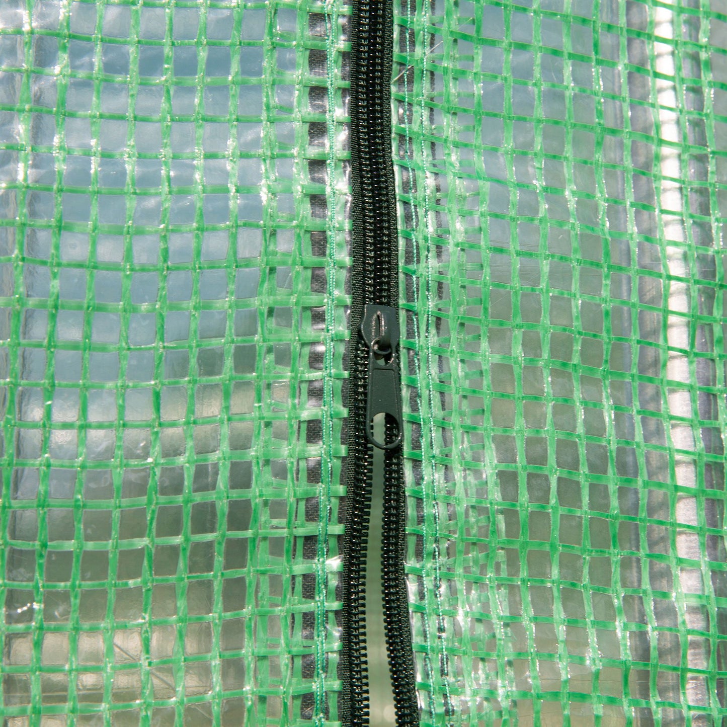 Greenhouse,Walk-in Lean-to Greenhouse,4 Zipper Roll-up Windows & 2 Doors, UV Protecting PE Cover