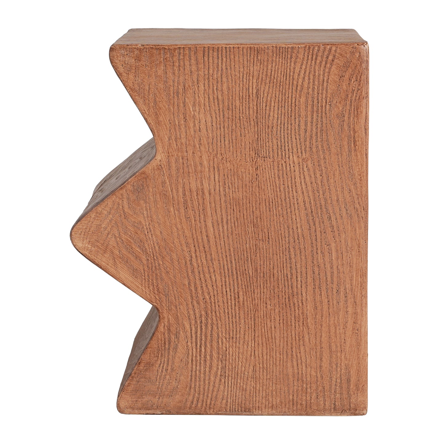 MGO Side Table, Set of 2 Rectangular Outdoor Side Tables, Decorative Garden Stools for Indoor Outdoor, Accent Table,Patio Side Table,Nesting End Table,Faux Wood Natural Color