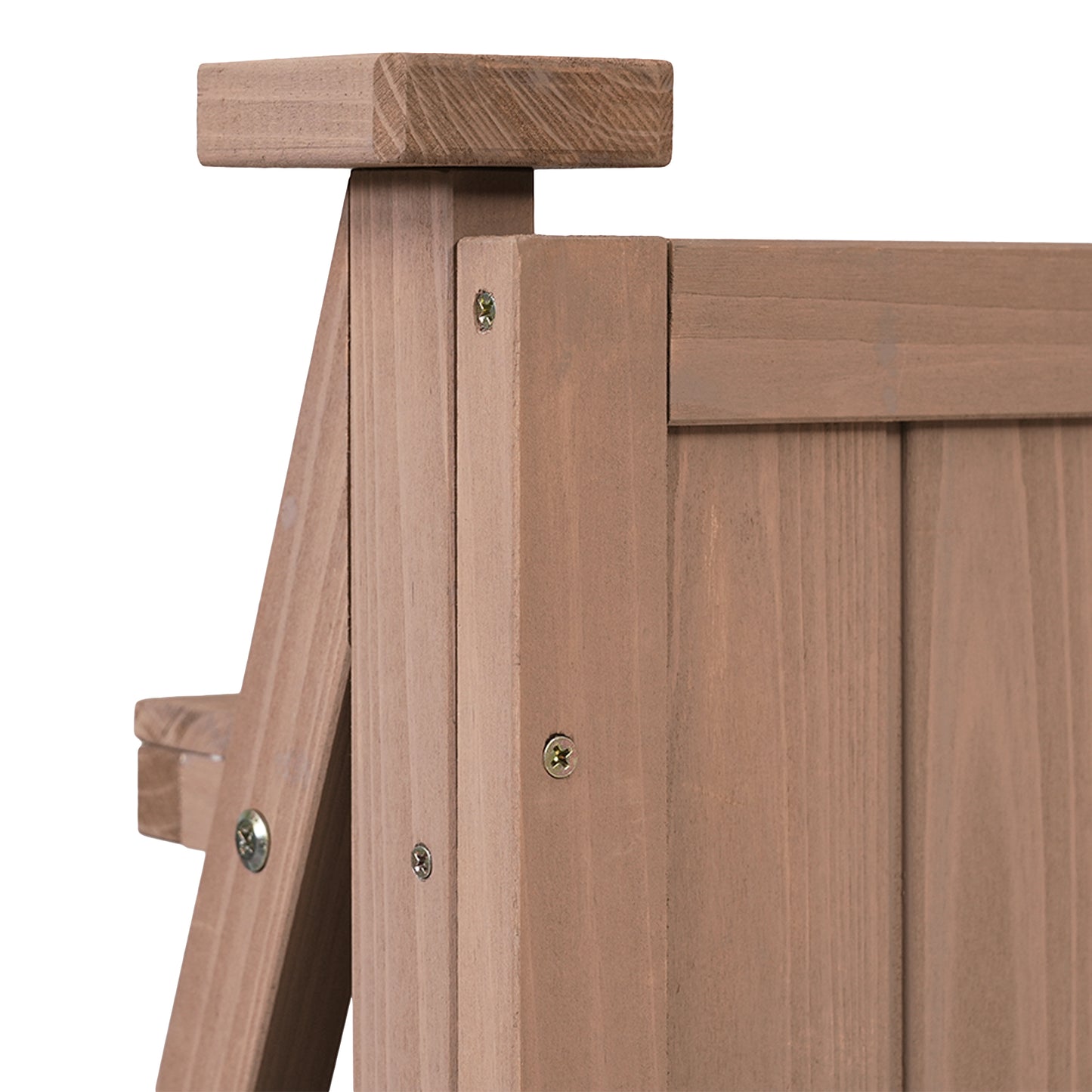 [Assembly Video Provided] TOPMAX 65inch Garden Potting Bench Table, Fir Wood Workstation with Storage Shelf, Drawer and Cabinet, Brown