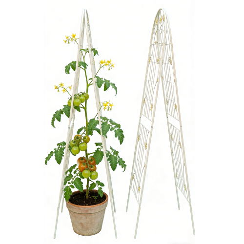 2-Pack 71 in. x 19.7 in. Black Metal Garden Trellis, Rustproof Trellis for Climbing Plants Outdoor Flower Support