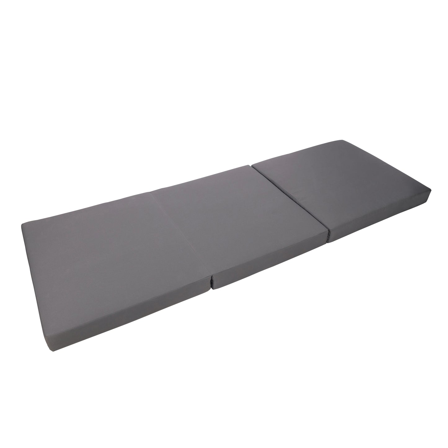 Lounge Chaise Set, Space Available On One Side, Acacia Solid Wood In Black With Lounge Cushion (Dark Grey & Triple Fold) – Matching Cream Version Available