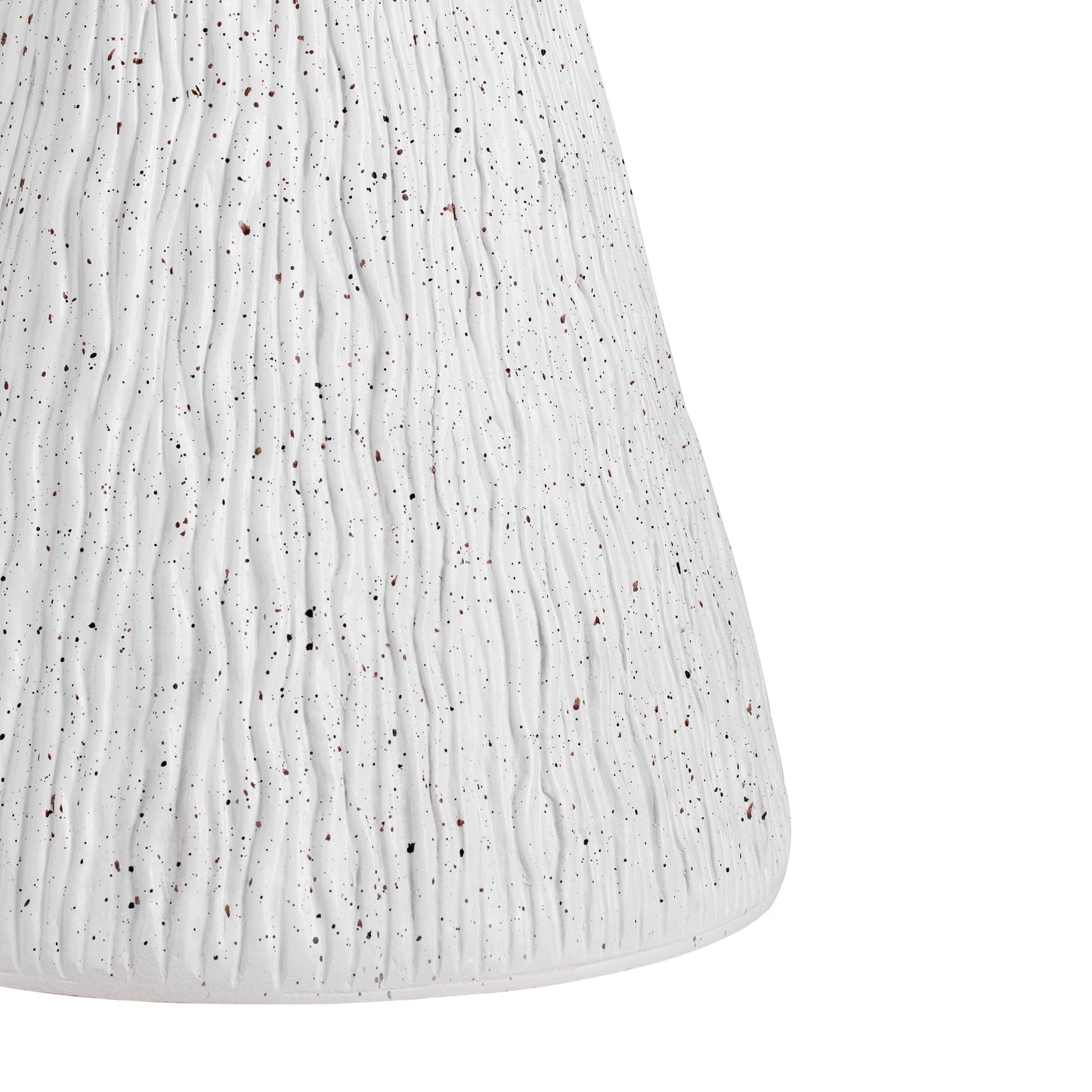 Outdoor White Marble Retro Speckled Textured All-Weather MGO Side Table – Indoor End Table for Home, Office, Living Room & Patio Decor