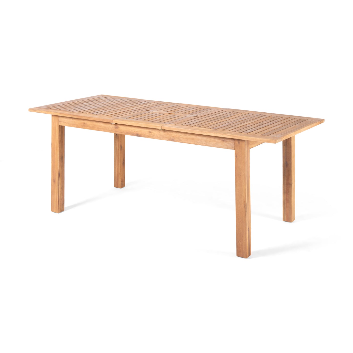 Outdoor Expandable Acacia Wood Dining Table,Natural