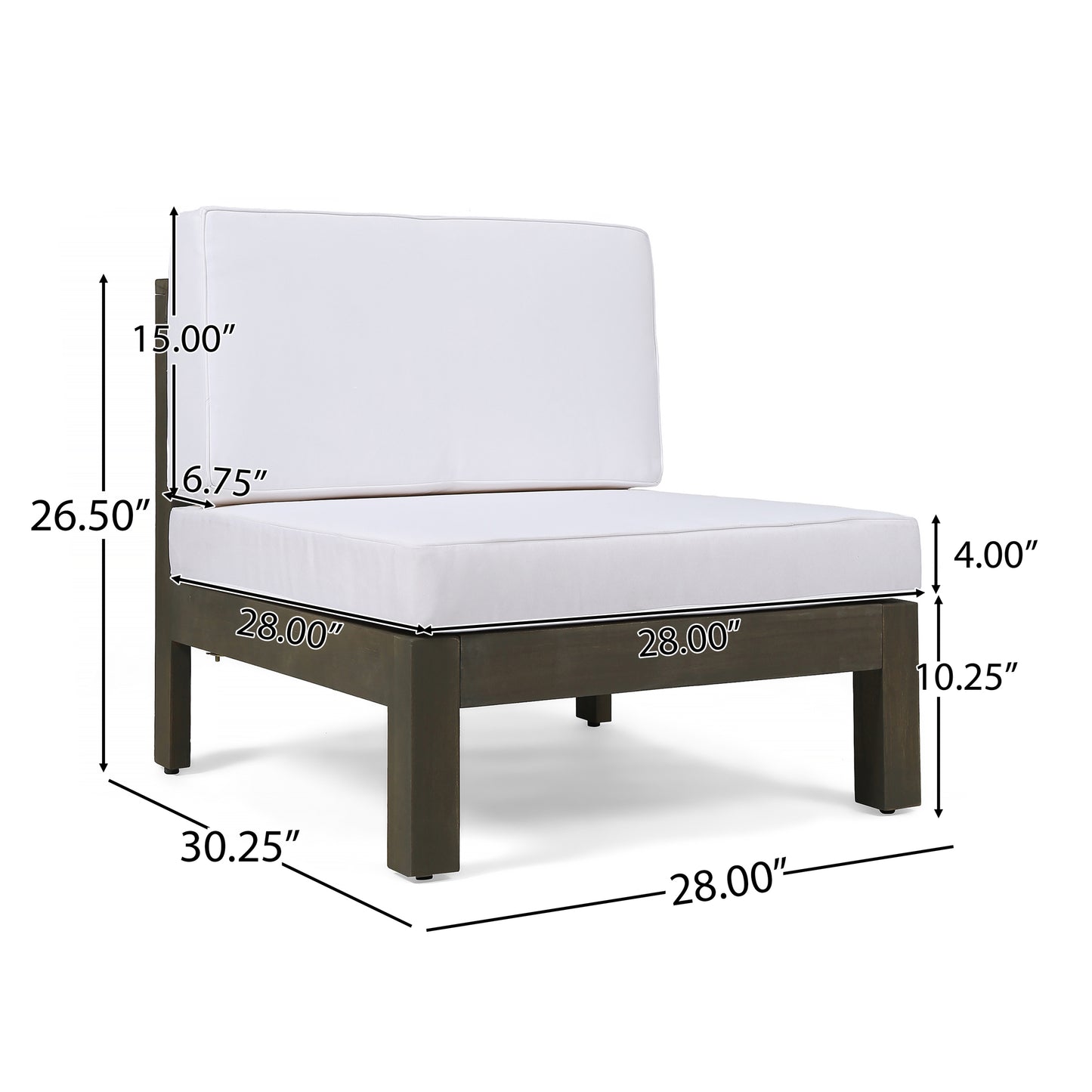 OANA - 3-PIECE SOFA SET, WHITE