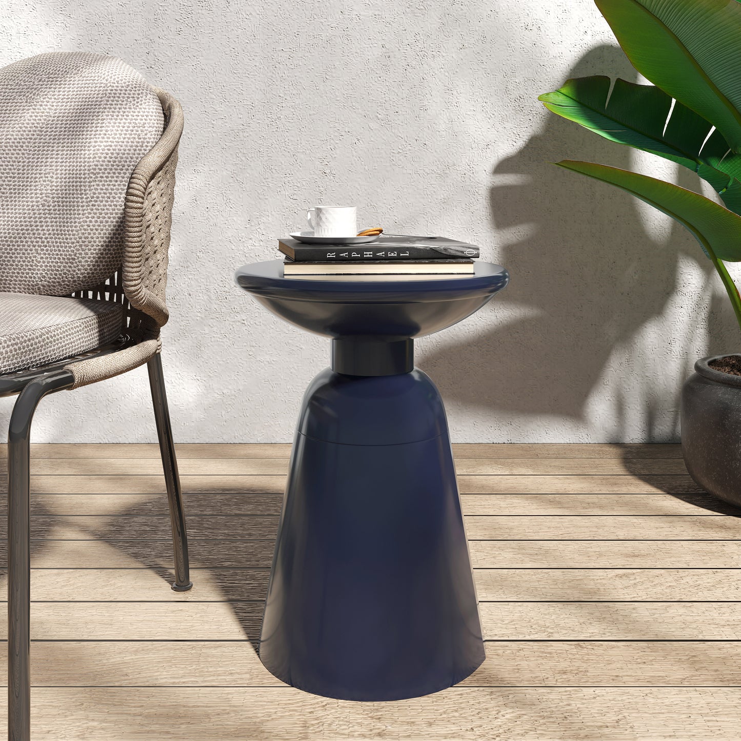 Outdoor Metal end Table -Large