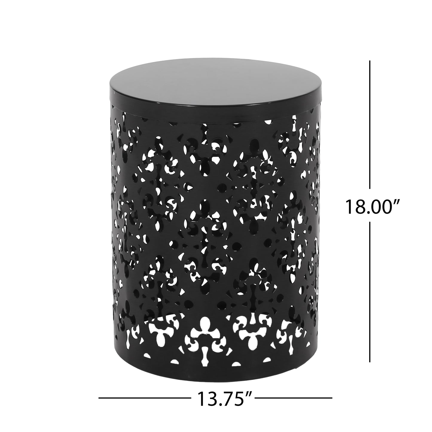 Outdoor Metal end Table -Large