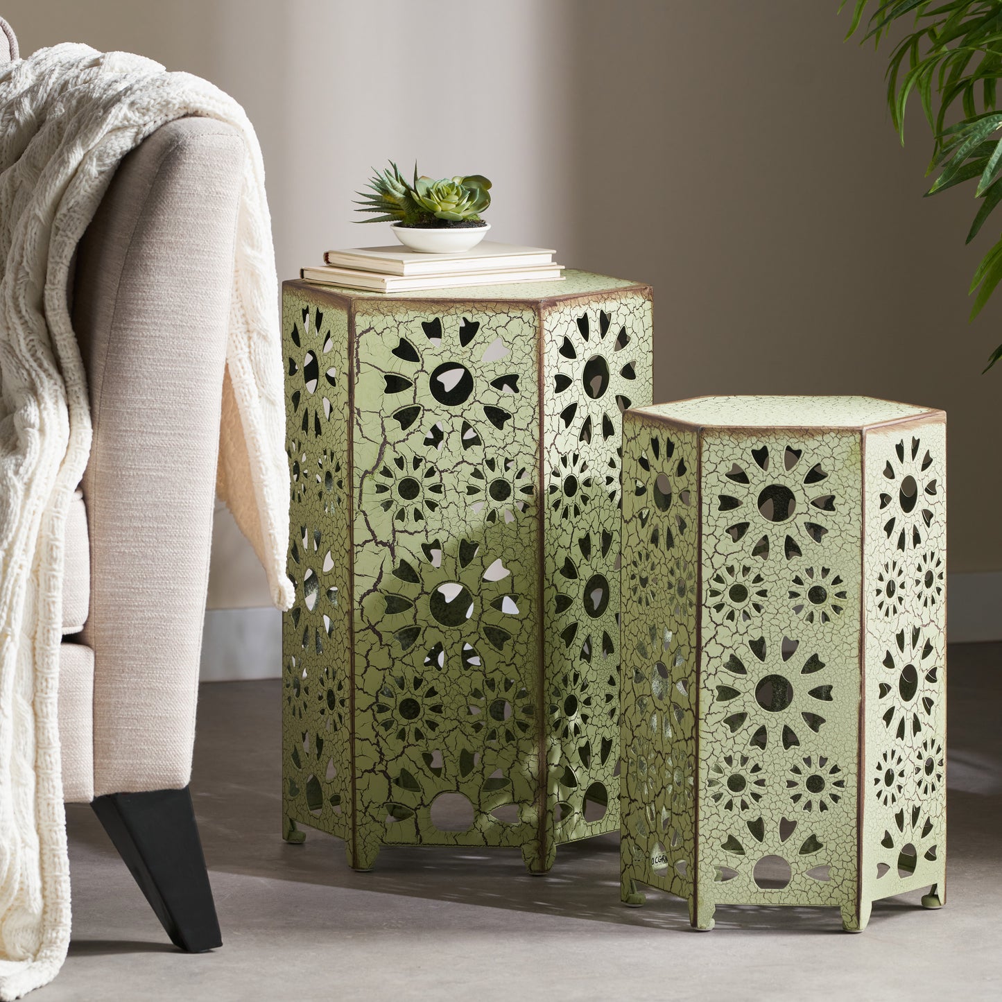 Outdoor ELIANA SIDE TABLE,2 PCS