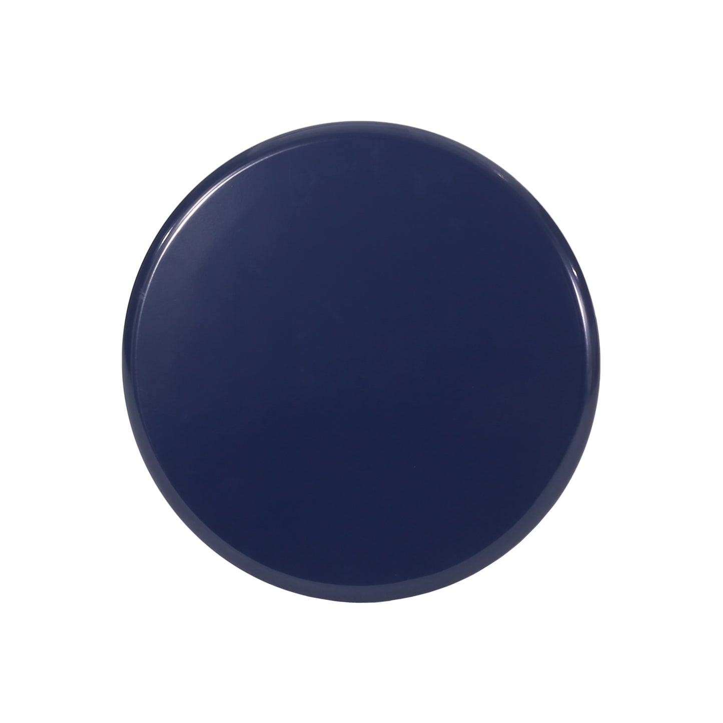 Serenita Outdoor Iron Side Tables with Flared Design, Set of 2 , Navy Blue