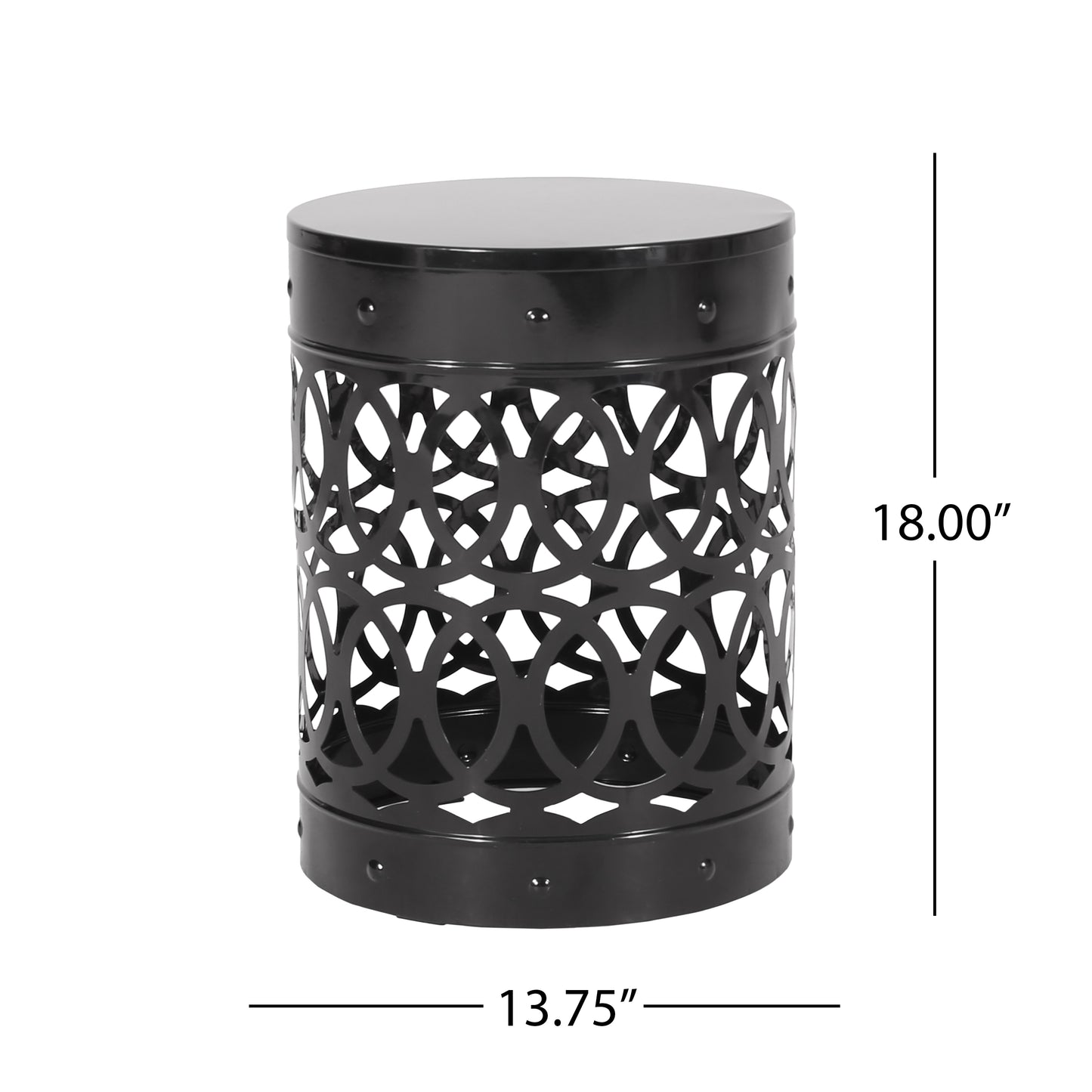 Outdoor Metal end Table -Large