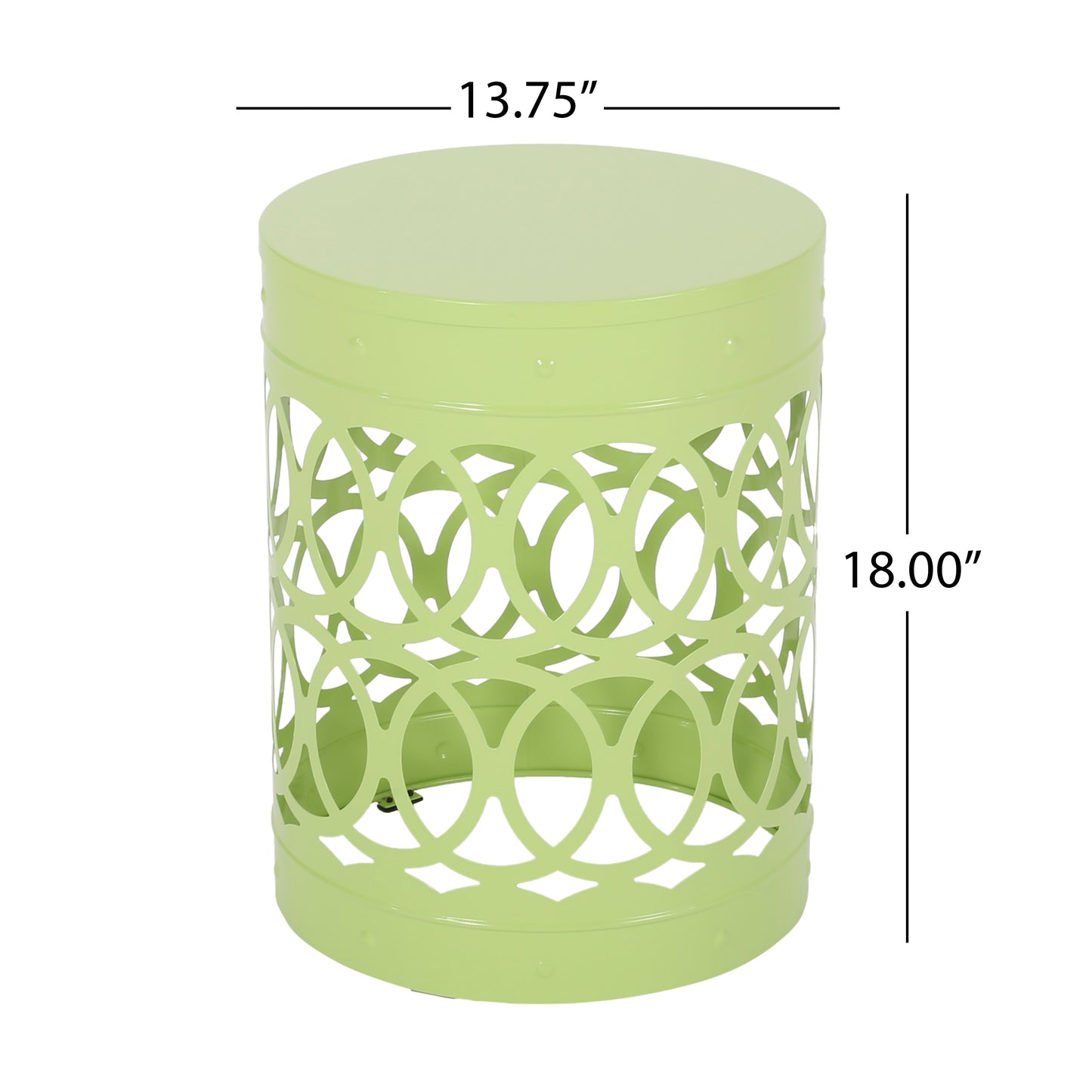 Outdoor Metal end Table -Large