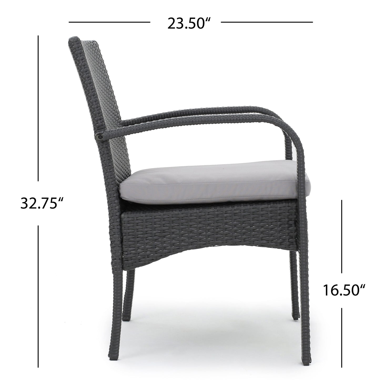 CORDOBA KD PE WICKER DINING CHAIR [SET OF 2 PCS]