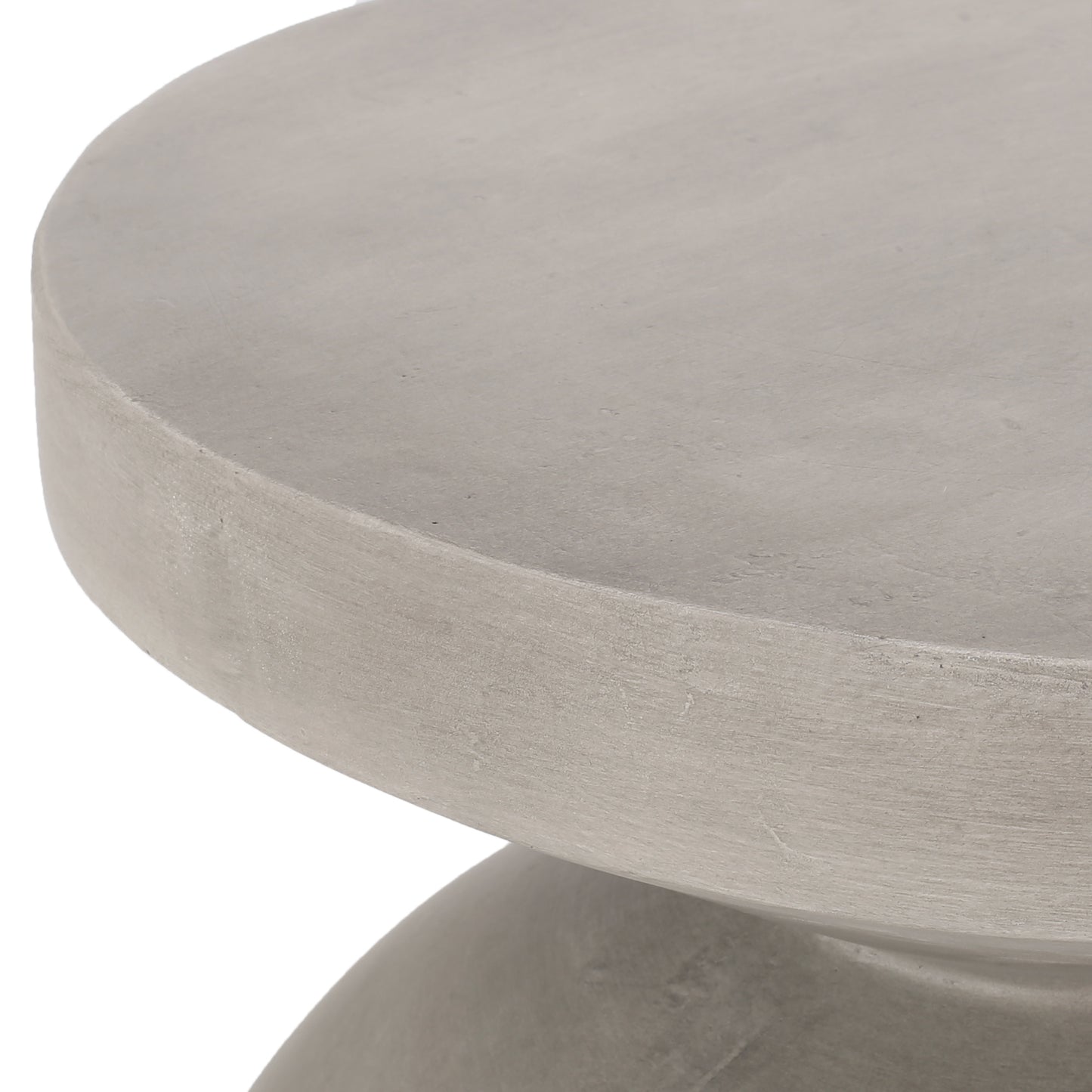 Outdoor Lightweight End Table, Concrete Outdoor Side Table