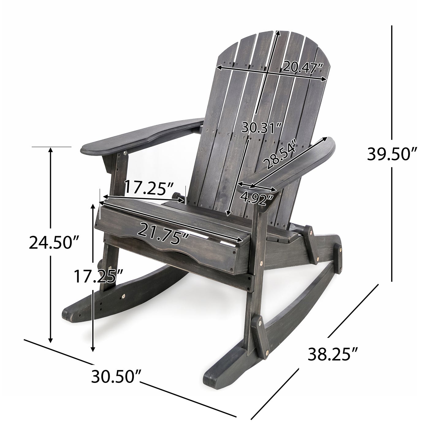MALIBU ADIRONDACK ROCKING CHAIR